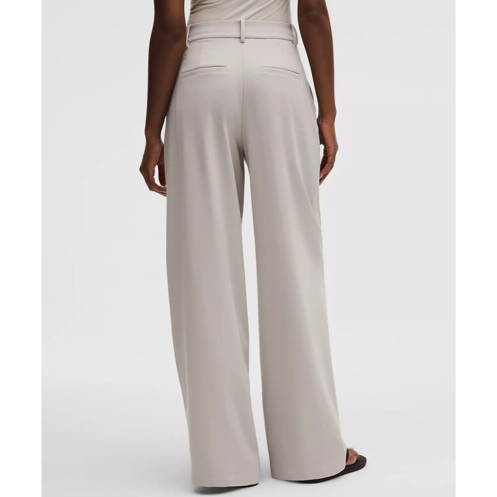 Lululemon Daydrift High-Rise Wide-Leg Trouser Regular Size L, Downtown Tan NWT - Picture 2 of 4